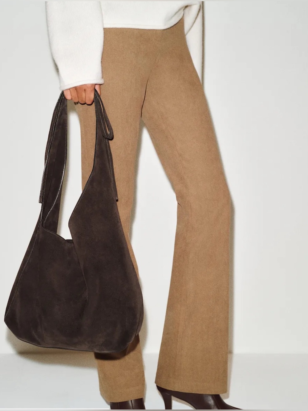 Reformation medium Vittoria tote bag boss suede NWT